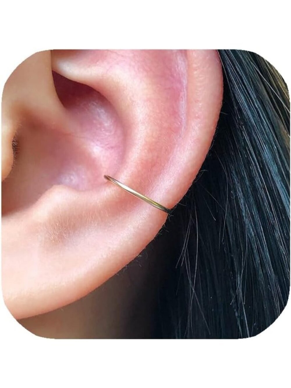 Chic Gold or Silver Huggie Hoop Earrings for Women | Cartilage, Nose, Helix